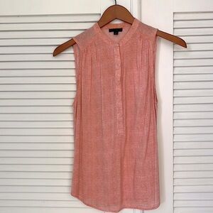 Willi Smith Peach Print Top. S